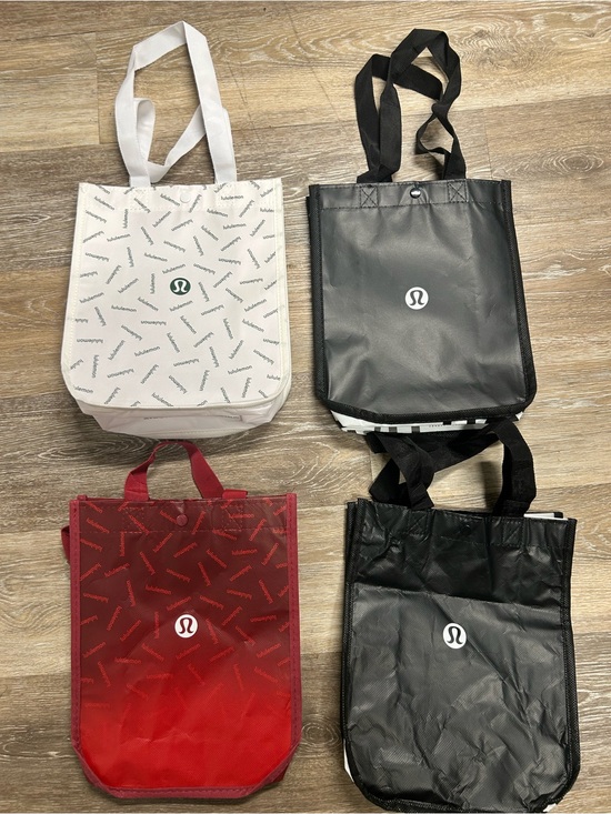 lululemon athletica Handbags - lululemon athletica Reusable Duffel Tote Bags in Red, Black, White
